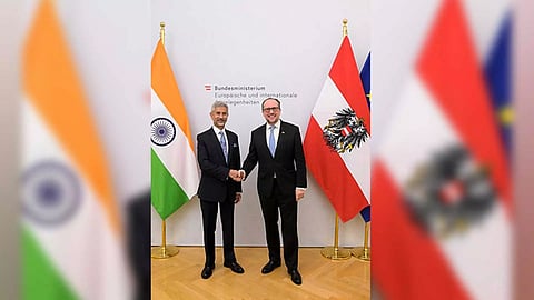 External Affairs Minister S Jaishankar, Austrian Foreign Minister Alexander Schallenberg (Image: X/@DrSJaishankar)