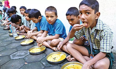 The scheme was launched for students of classes 1 to 5