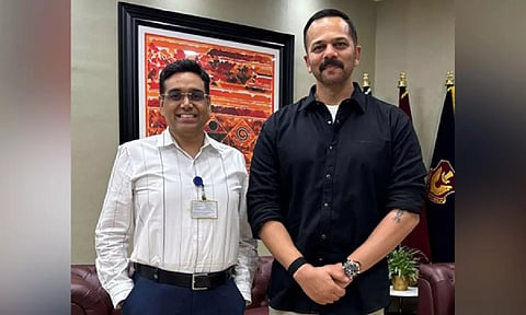 Rohit Shetty and IPS Manoj Kumar Sharma (Image source: Instagram)