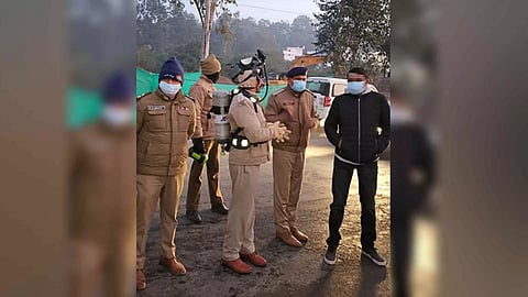 Team of police force present on the spot (ANI)