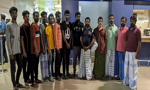 13 Indian fishermen repatriated from Sri Lanka to India (Photo: X/@IndiainSL)
