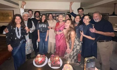 Shabana Azmi wishes 'betu' Farhan Akhtar on 50th b'day; drops pic with Javed, Honey Irani