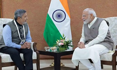 CEO Sanjay Malhotra and Prime Minister Narendra Modi (X)