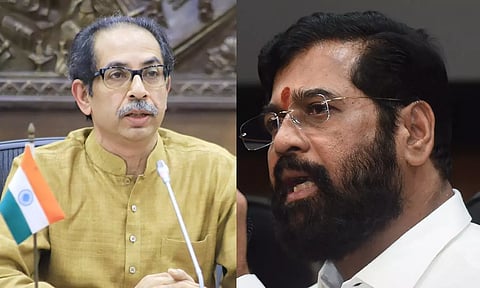 Uddhav Thackeray (ANI) ;Maharashtra Chief Minister Eknath Shinde (PTI)