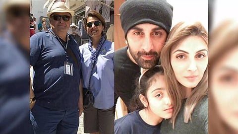Rishi Kapoor and Neetu Kapoor (left); Ranbir Kapoor and Riddhima Kapoor (Instagram)