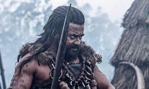 Shot from Kanguva shoot (X/Suriya_offl)