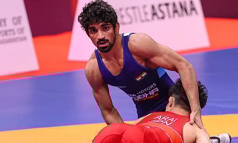 Indian wrestler Aman Sehrawat&nbsp;