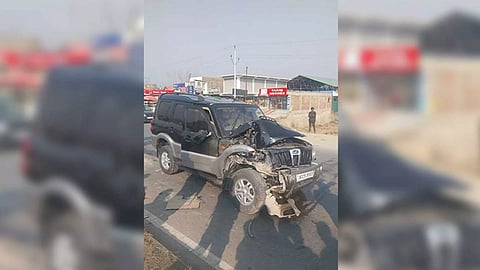 Visual of the car involved in the accident (Photo/ANI)