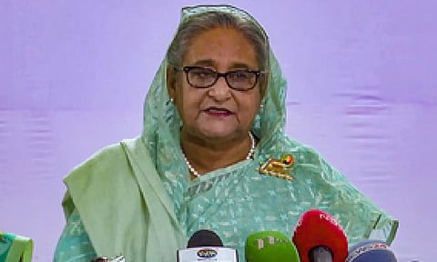 &nbsp;Former Bangladesh Prime Minister Sheikh Hasina (Photo: PTI)