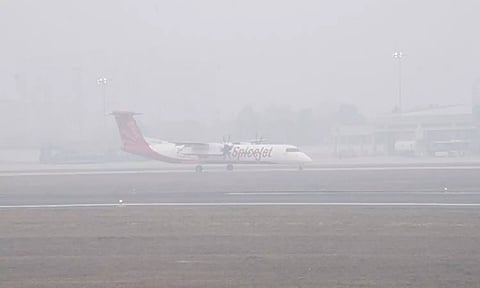 Visual from Delhi Airport (ANI)