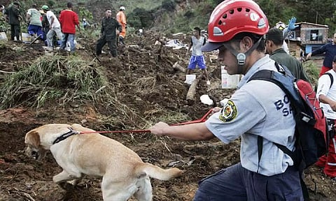 The mudslide brought on by heavy rains in northwest Colombia killed at least 34 people&nbsp; (Photo: Reuters)