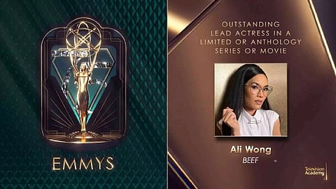 Actress Ali Wong won Outstanding Lead Actress in a Limited or Anthology Series or Movie (X)