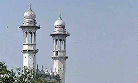 A view of Kashi Vishwanath Temple and Gyanvapi Mosque, in Varanasi (ANI)