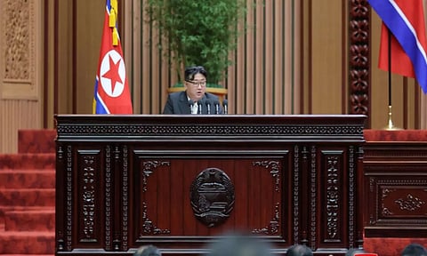 10th Session of the 14th Supreme People's Assembly of the Democratic People's Republic of Korea, in Pyongyang (Reuters)