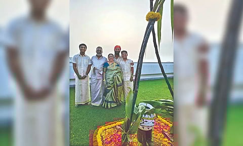 Dhanush with his family