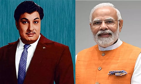 MG Ramachandran and PM Modi (X)