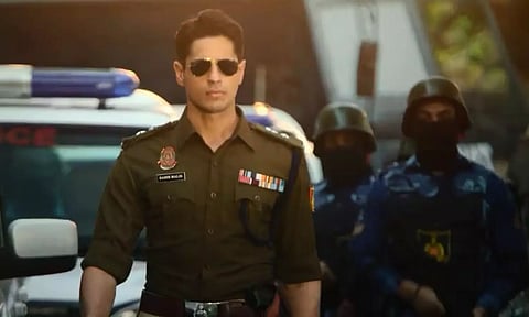 Actor Sidharth Malhotra in 'Indian Police Force'. (YouTube/Rohit Shetty Picturez)