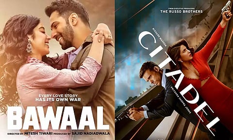 Posters of 'Bawaal' and 'Citadel'&nbsp;