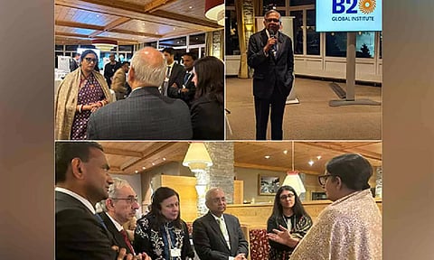 Union Minister Smriti Irani at launch of B20 Global Institute. (X/@smritiirani)