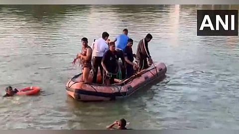 Rescue operation underway in Vadodara (Photo/ANI)
