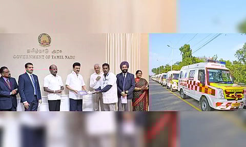 Chief Minister M K Stalin laid the foundation stone for the upgradation of Hosur Government District Headquarters Hospital (X/CMOTamilNadu)