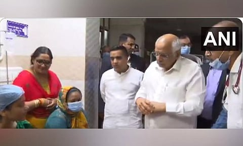 Gujarat CM Bhupendra Patel meets injured in boat capsize incident (ANI)