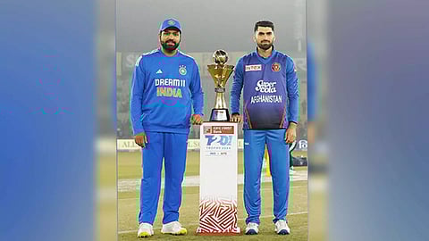 Indian cricket team &amp; Afghanistan cricket team (ANI)