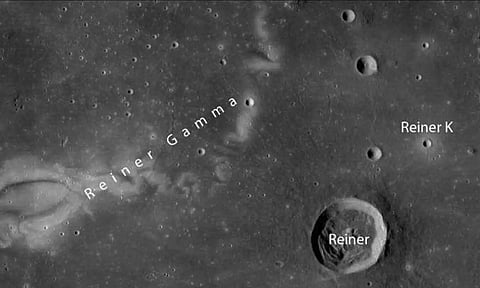 The research team discovered anomalous metre-sized rocks on the lunar surface that are covered in dust (Photo: IANS)