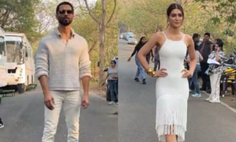 Shahid Kapoor and Kriti Sanon (IANS)