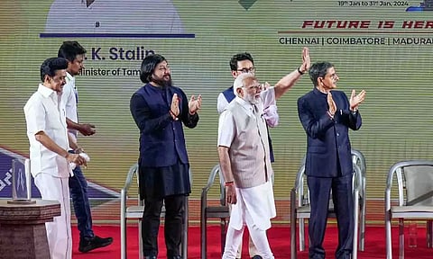 Prime Minister Narendra Modi at the Khelo India Youth Games Opening Ceremony&nbsp;