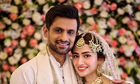Shoaib Malik with Sana Javed (Photo: X)