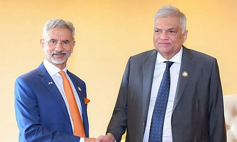 EAM S Jaishankar and Sri Lanka President Ranil Wickremesinghe (ANI)