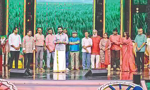 During the award ceremony