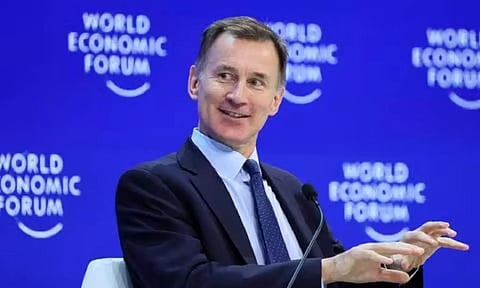 British Chancellor of the Exchequer Jeremy Hunt attends the 54th annual meeting of the World Economic Forum