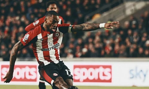 Ivan Toney in action