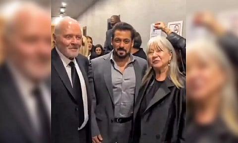 Bollywood star Salman Khan and Hollywood star Anthony Hopkins (IANS)