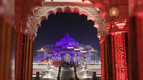 Visual of the Ram Temple (Photo/ANI)