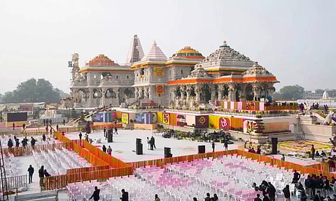 Ram temple in Ayodhya. (PTI)