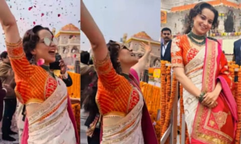 Kangana Ranaut at Pran Pratishtha ceremony (IANS)