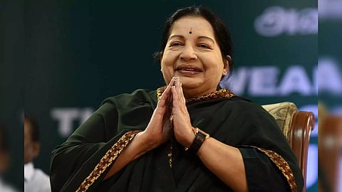 Former Tamil Nadu Chief Minister late J Jayalalithaa&nbsp;