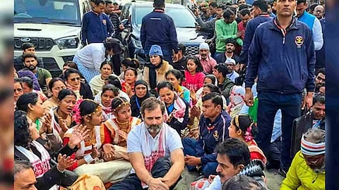 &nbsp;Rahul Gandhi's 'Bharat Jodo Nyay Yatra' (PTI)