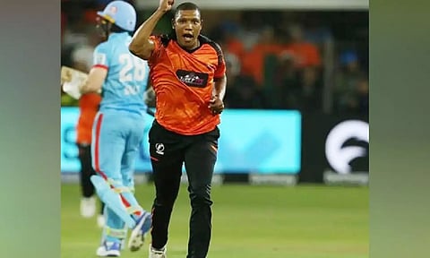 Sunrisers Eastern Cape's bowler Ottniel Baartman