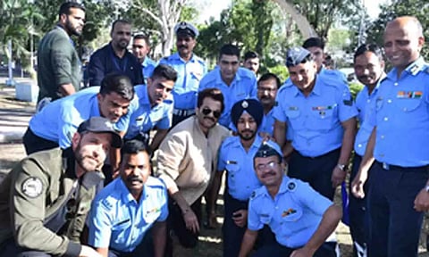 Hrithik Roshan and Anil Kapoor at Pune Air Force Station (X)