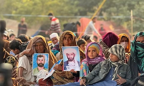 Baloch protest in Islamabad (Photo: X/BalochYakjahtiCommittee-Kech)