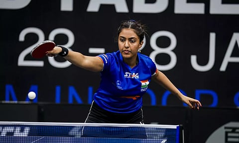 Ayhika Mukherjee in action against Sayali Wani
