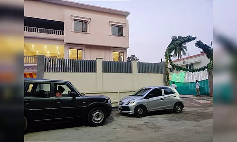 VK Sasikala performed housewarming poojas at her newly built house in Poes Garden on Wednesday