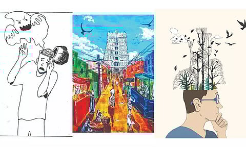 TN artist emphasises mental health with nibs, brush strokes