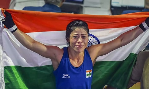 Olympic bronze-medallist and six-time boxing world champion M C Mary Kom (AP)