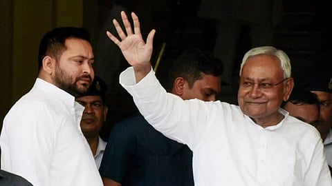 Chief Minister Nitish Kumar and his deputy Tejashwi Yadav (Photo/IANS)