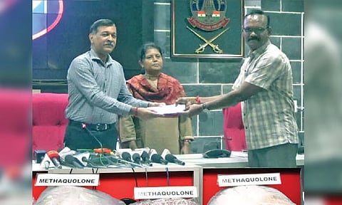 ADGP MK Aggarwal rewards the team that seized 93 kg of drugs